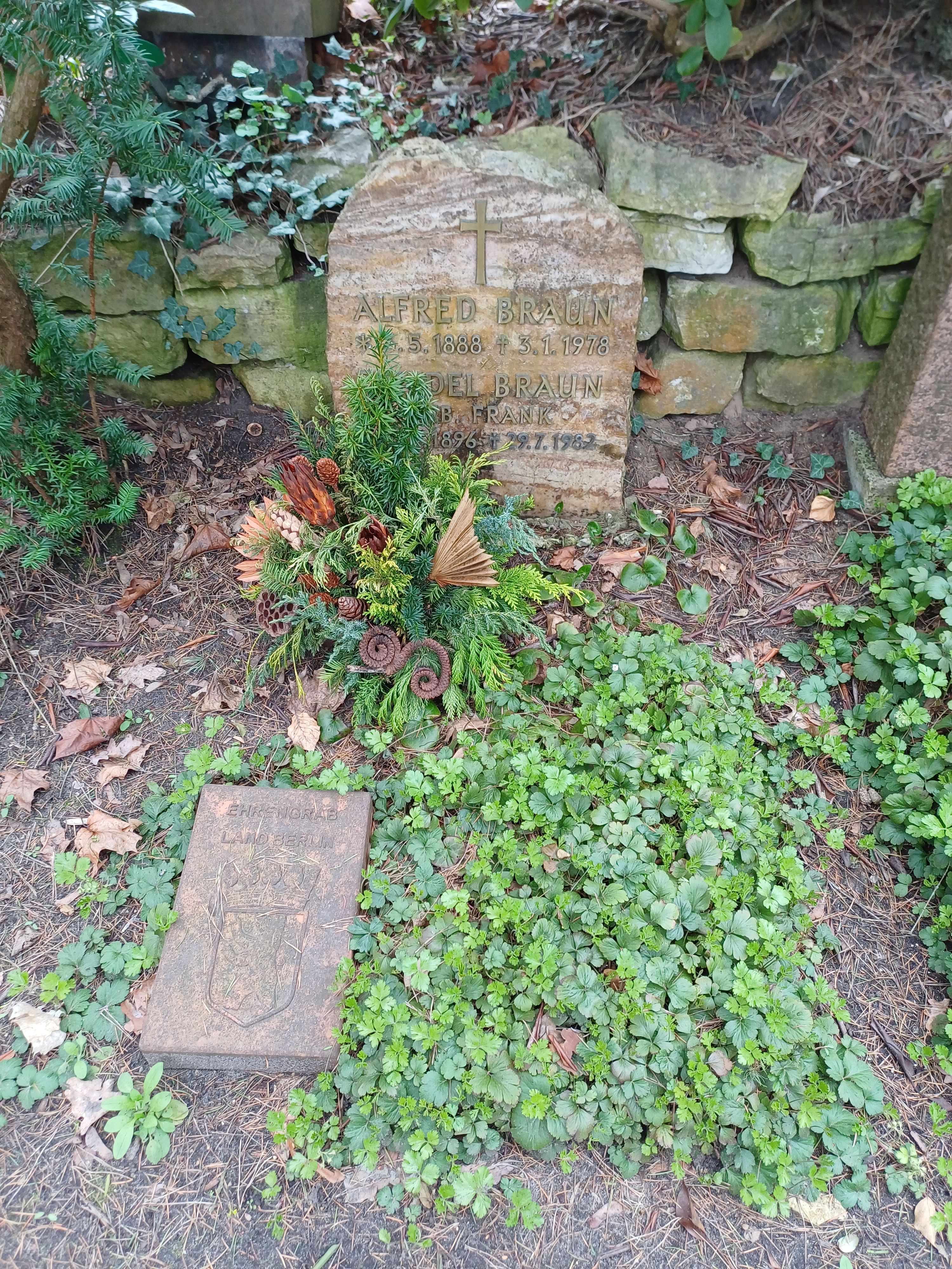 Ehrengrab von Alfred Braun auf dem Friedhof Heerstraße