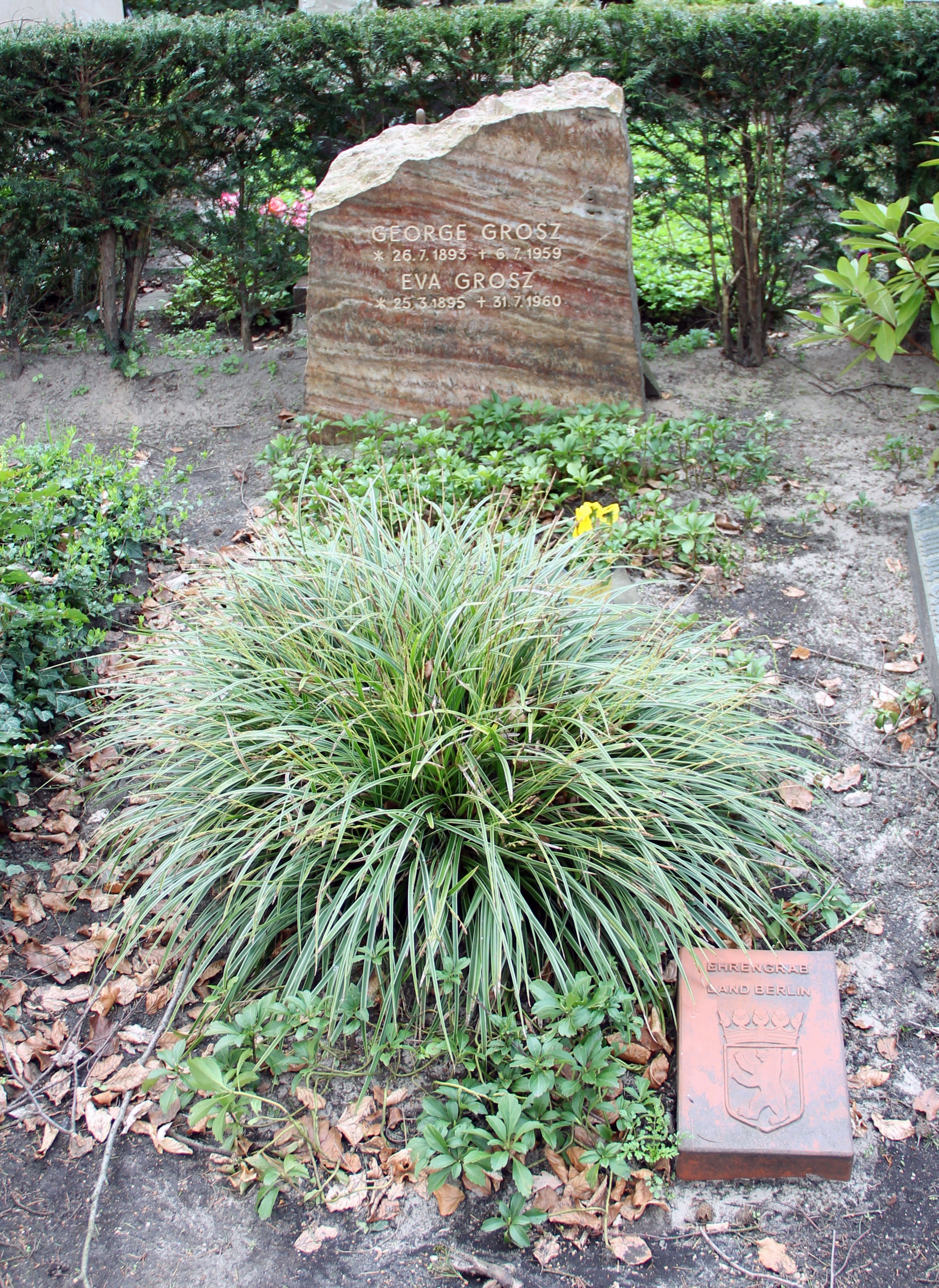 Ehrengrab von George Grosz auf dem Friedhof Heerstraße
